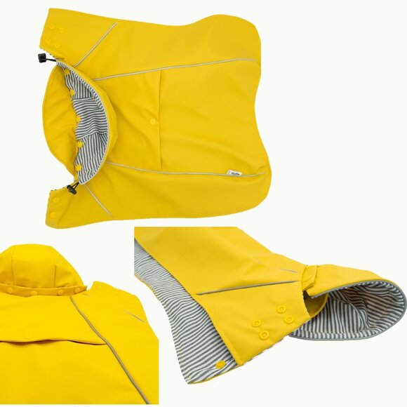 🐾 Cat Raincoat Waterproof Pet Rain Jacket Vintage Fisherman style Coat  🐾 - Picture 7 of 9